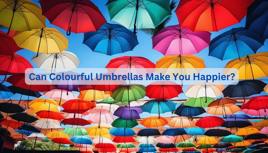 Can colourful umbrellas make you happier?
