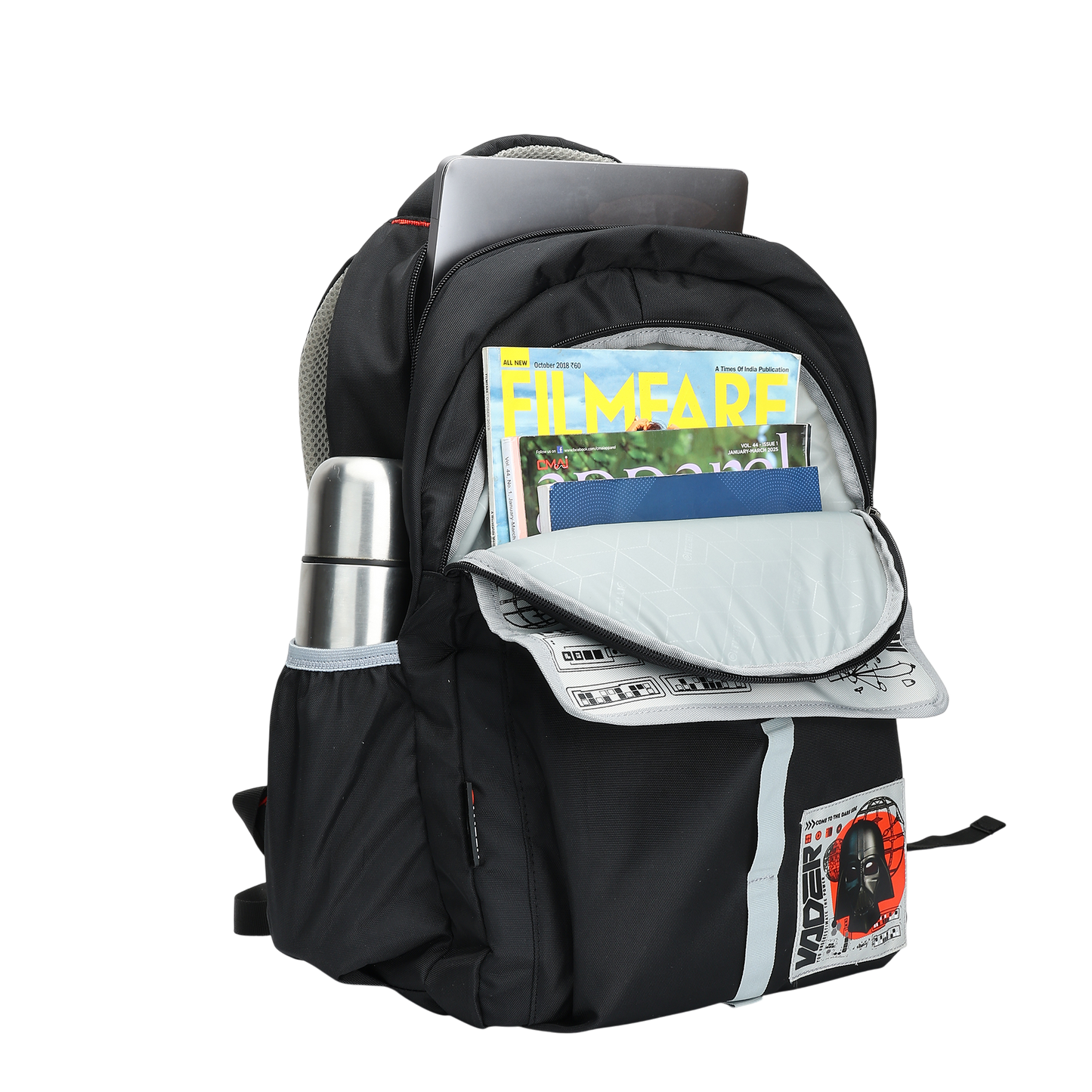 Citizen Star Wars 25L Printed School Backpack for Boys, Multi-Compartment, Tuition, School & Outdoor Use - (Black)