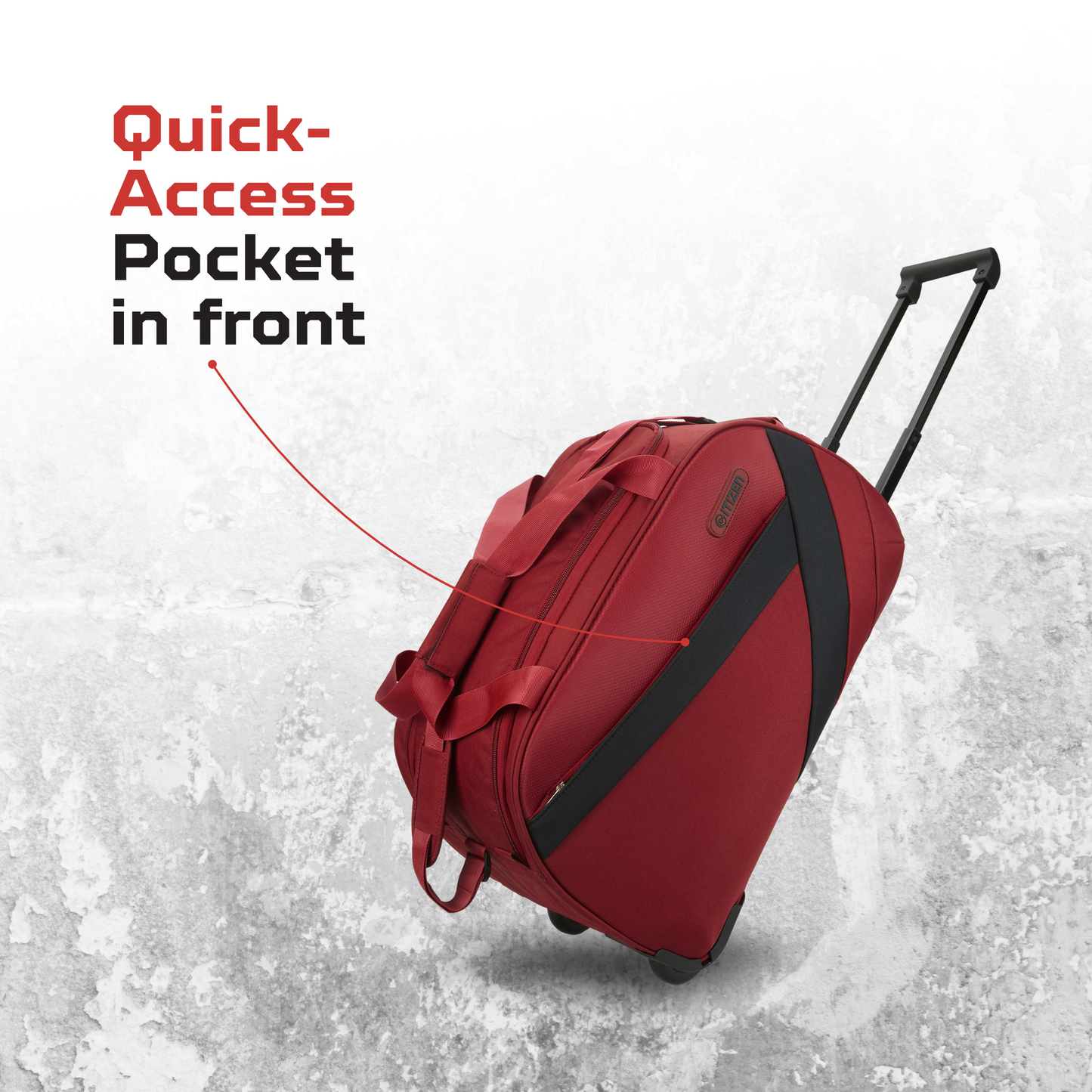 Wheel Duffle Arrow Voyage Design Premium Polyester