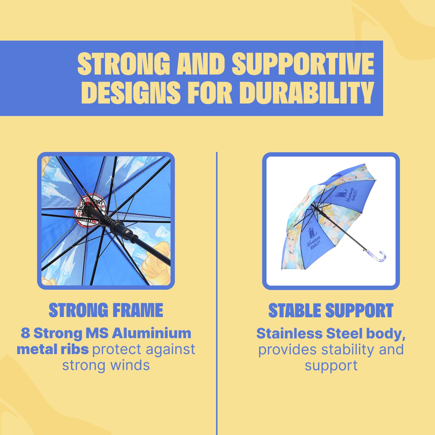 Kids Umbrella with Cinderella Character