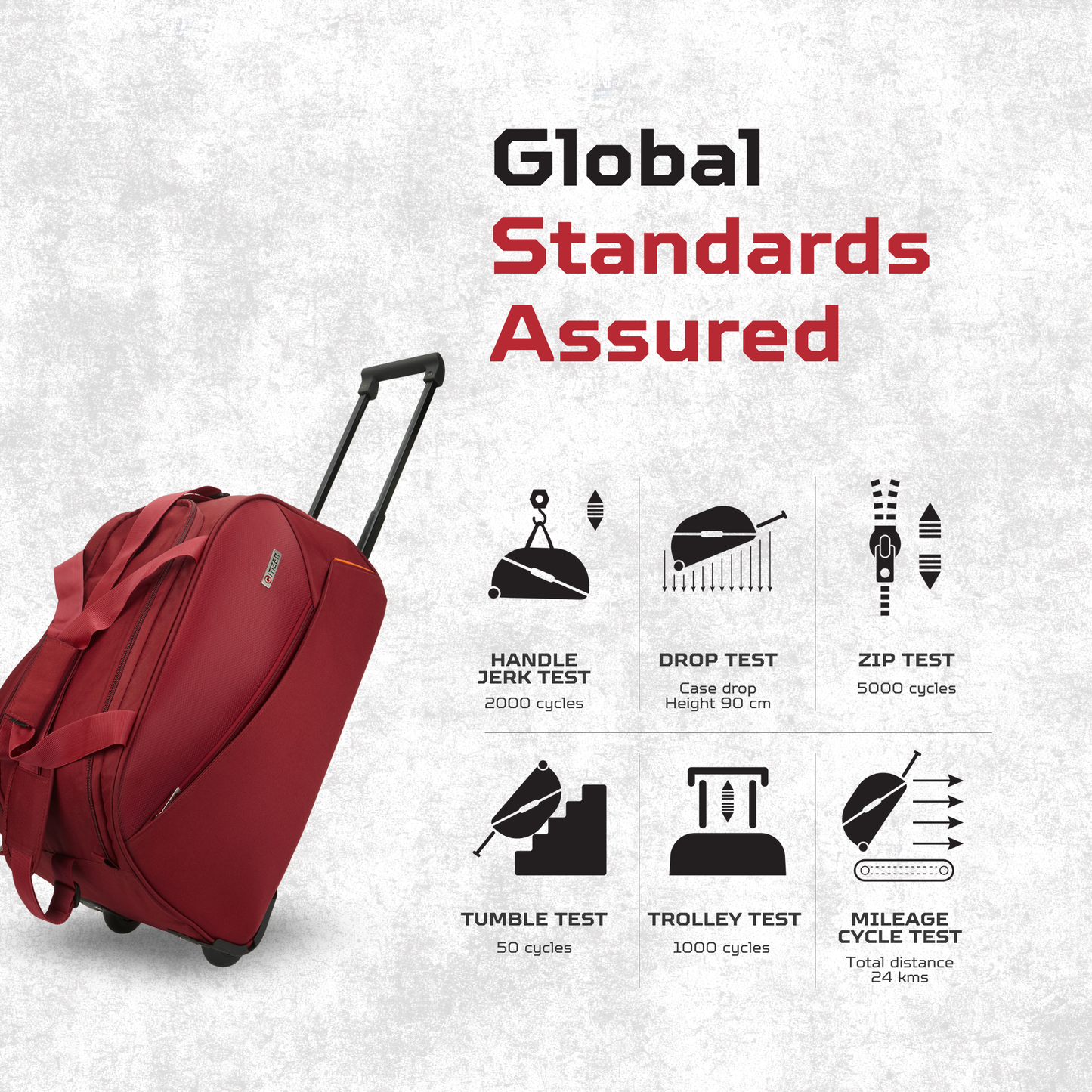 Wheel Duffle Meridian Transit Design Premium Polyester