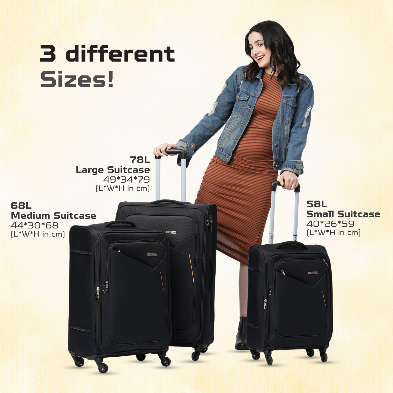 set of 3 (black)