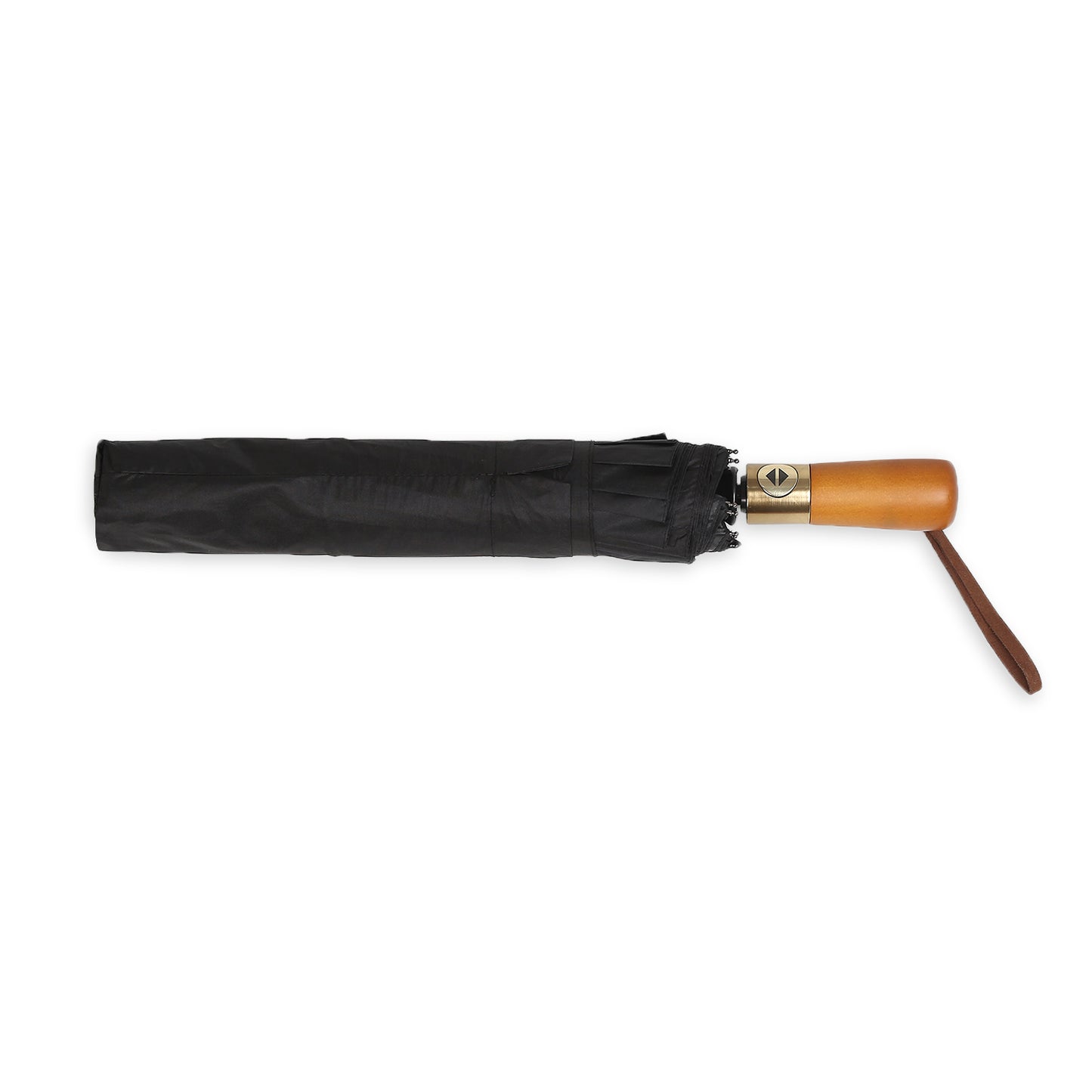 Exclusive 3 Fold Automatic Umbrella with Wooden Handle