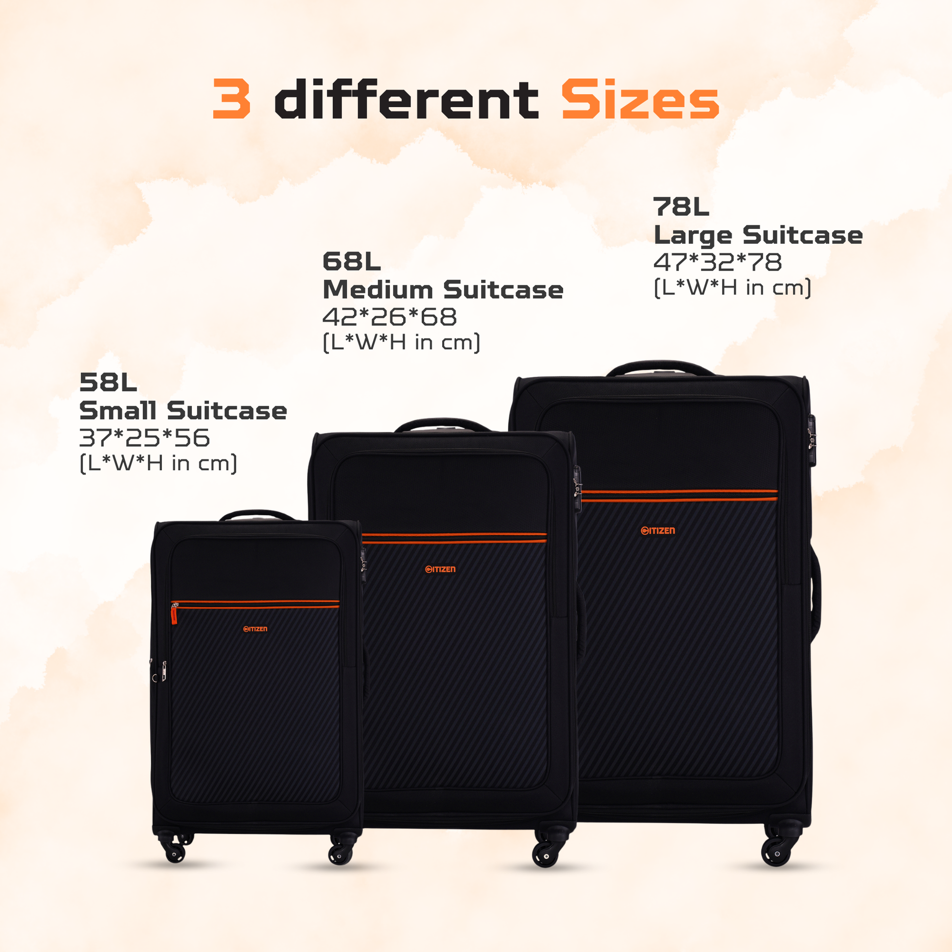 Set of 3 (Black)