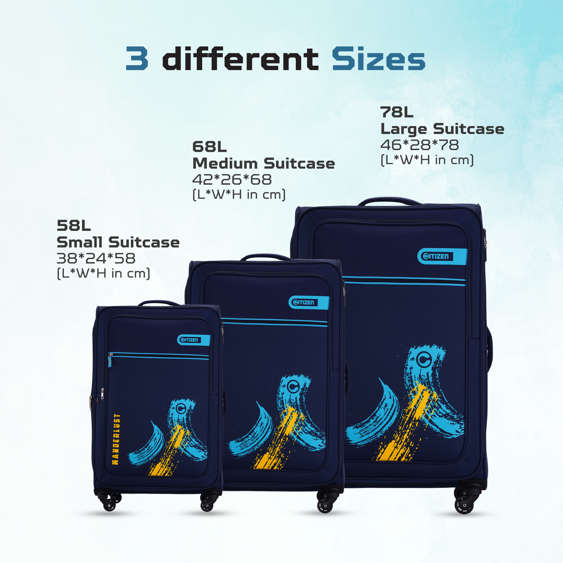 Blue Set of 3