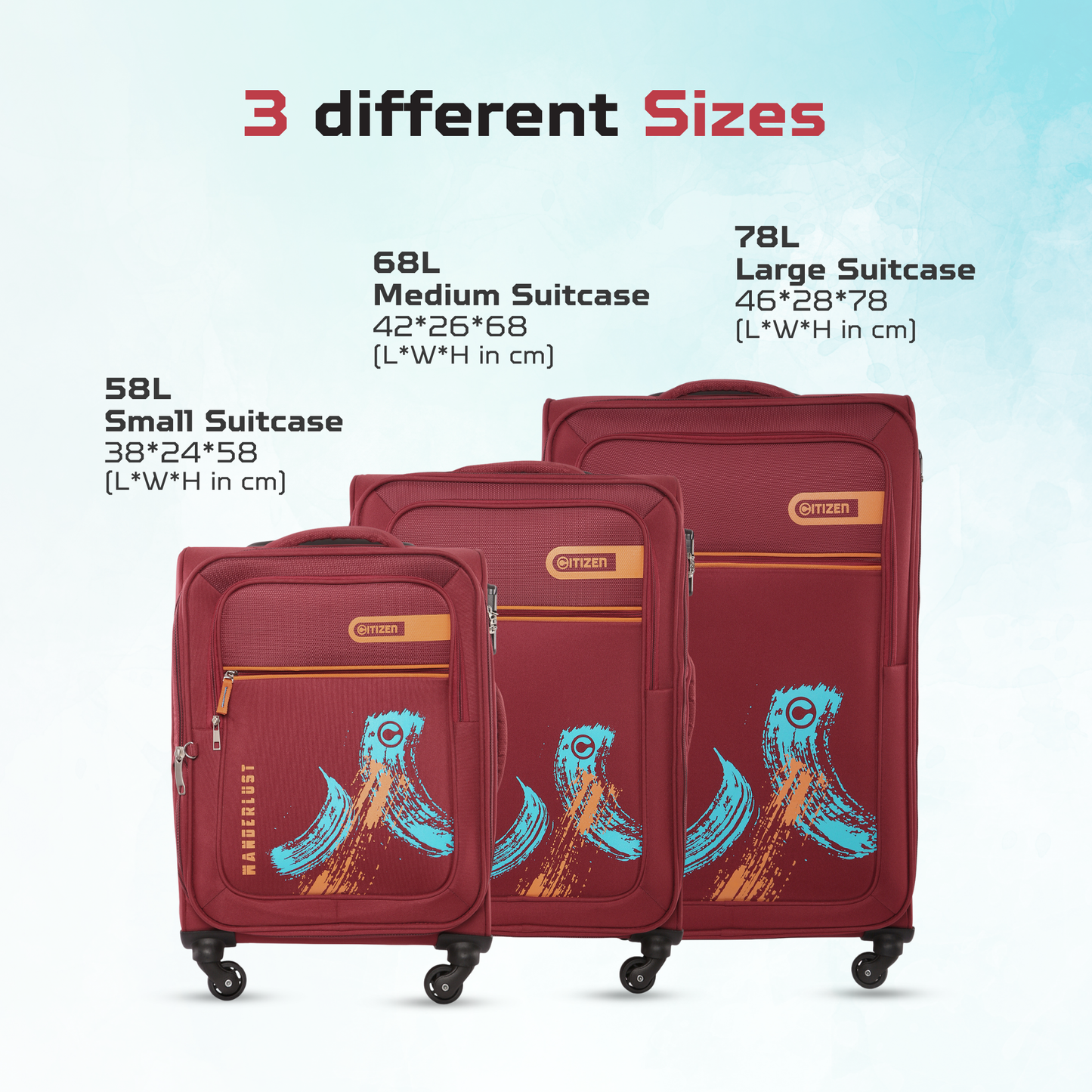 Red Set of 3