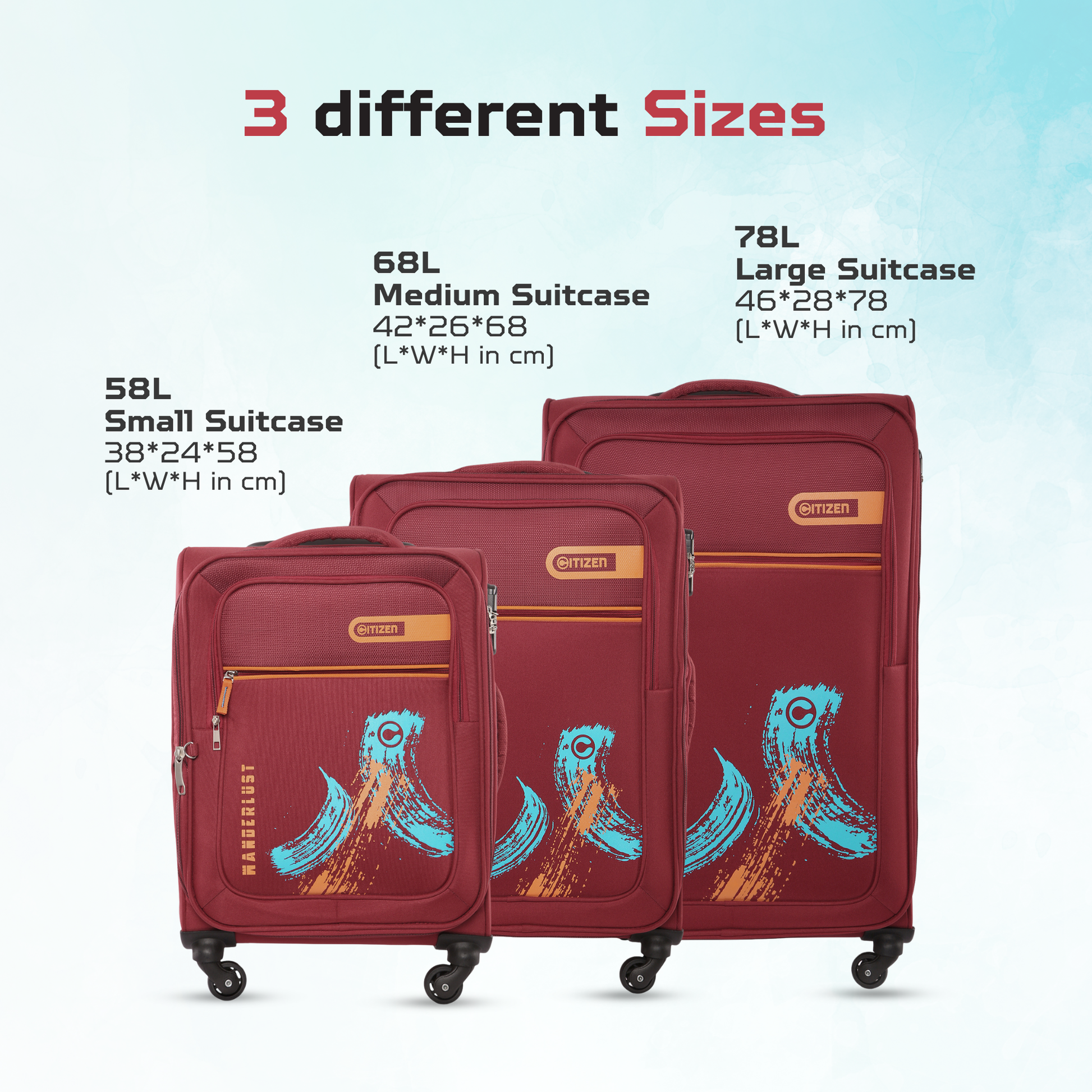 Red Set of 3