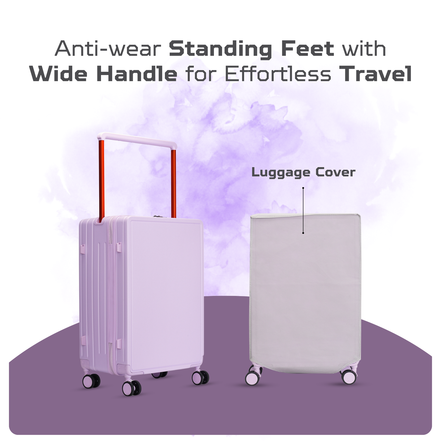 Zen Cruise Hardside Polycarbonate Cabin Trolley with Wide Telescopic Handle,Smooth Rolling Double wheels Trolley