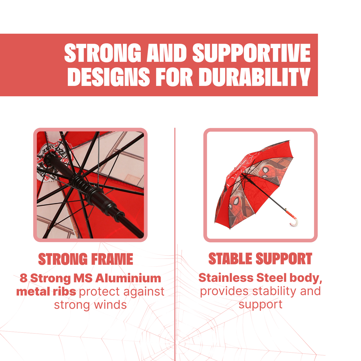Kids Umbrella with Spiderman Character