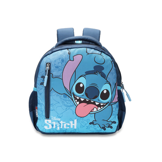 Citizen Stitch 9L Kids School Backpack for Boys & Girls, Adjustable Shoulder Straps , Front Zipper Pocket -(Blue)