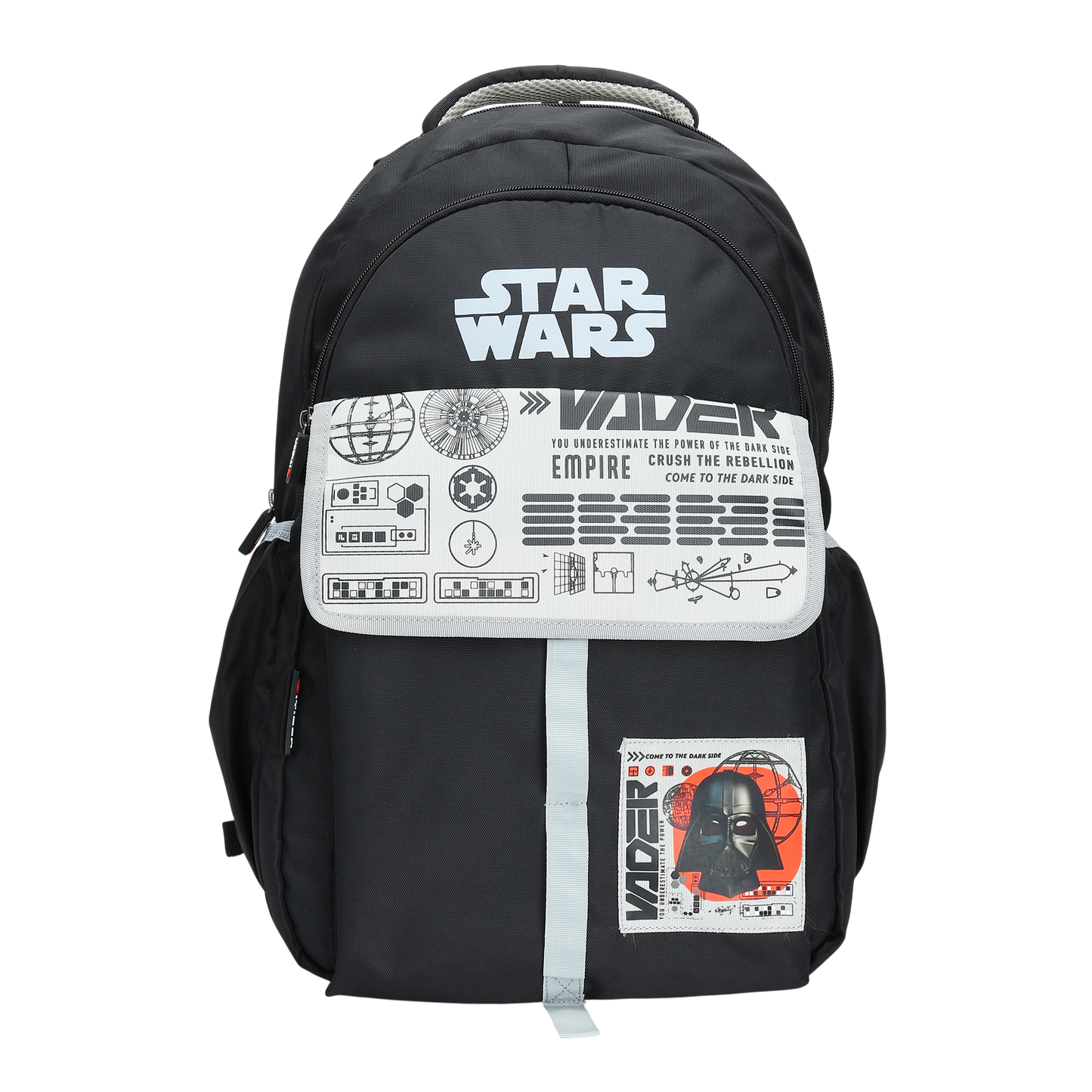 Citizen Star Wars 25L Printed School Backpack for Boys, Multi-Compartment, Tuition, School & Outdoor Use - (Black)