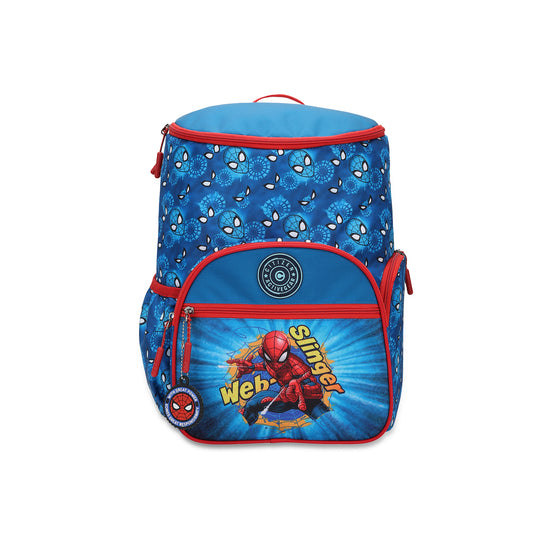 Citizen Marvel Spiderman 25L School Backpack for Boys, Lightweight Kids Book Bag with Front Pocket & Side Storage- ( Blue,Red)