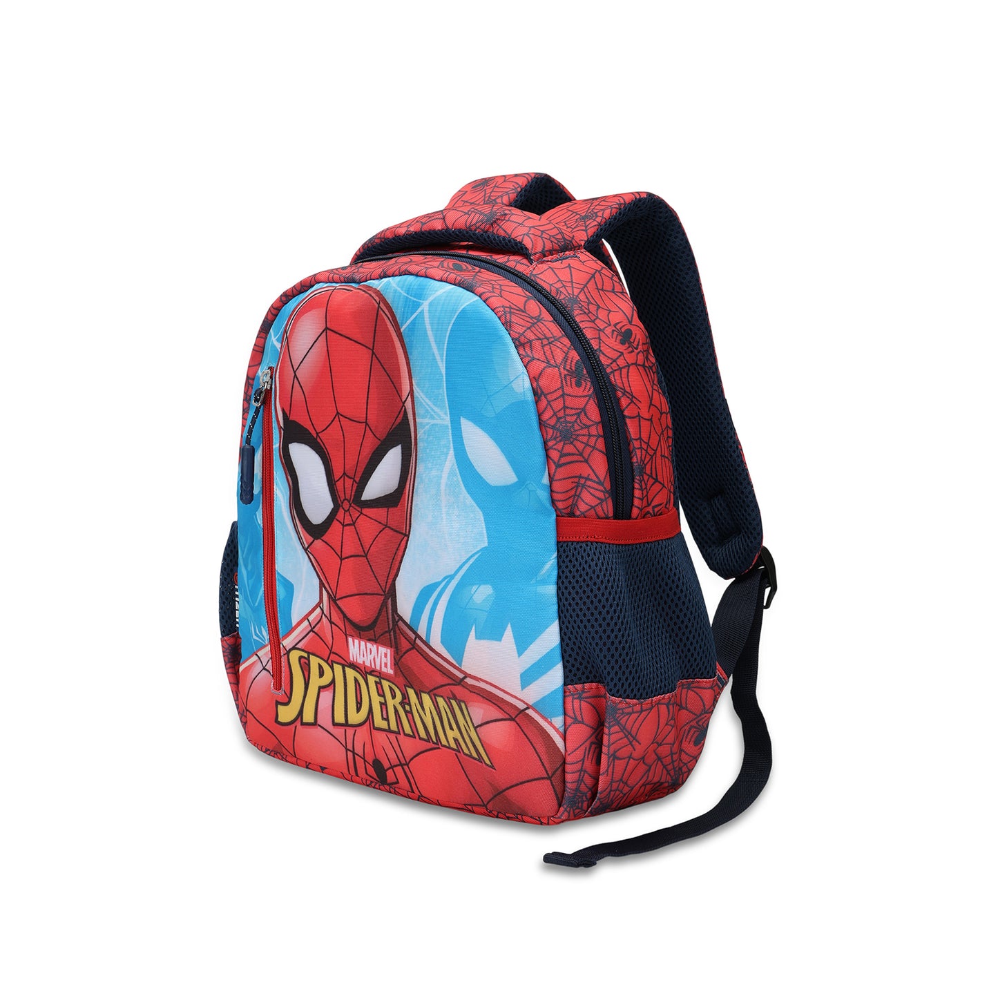Citizen Spiderman 9L Kids School Backpack for Boys , Adjustable Shoulder Straps , Front Zipper Pocket - (Red)