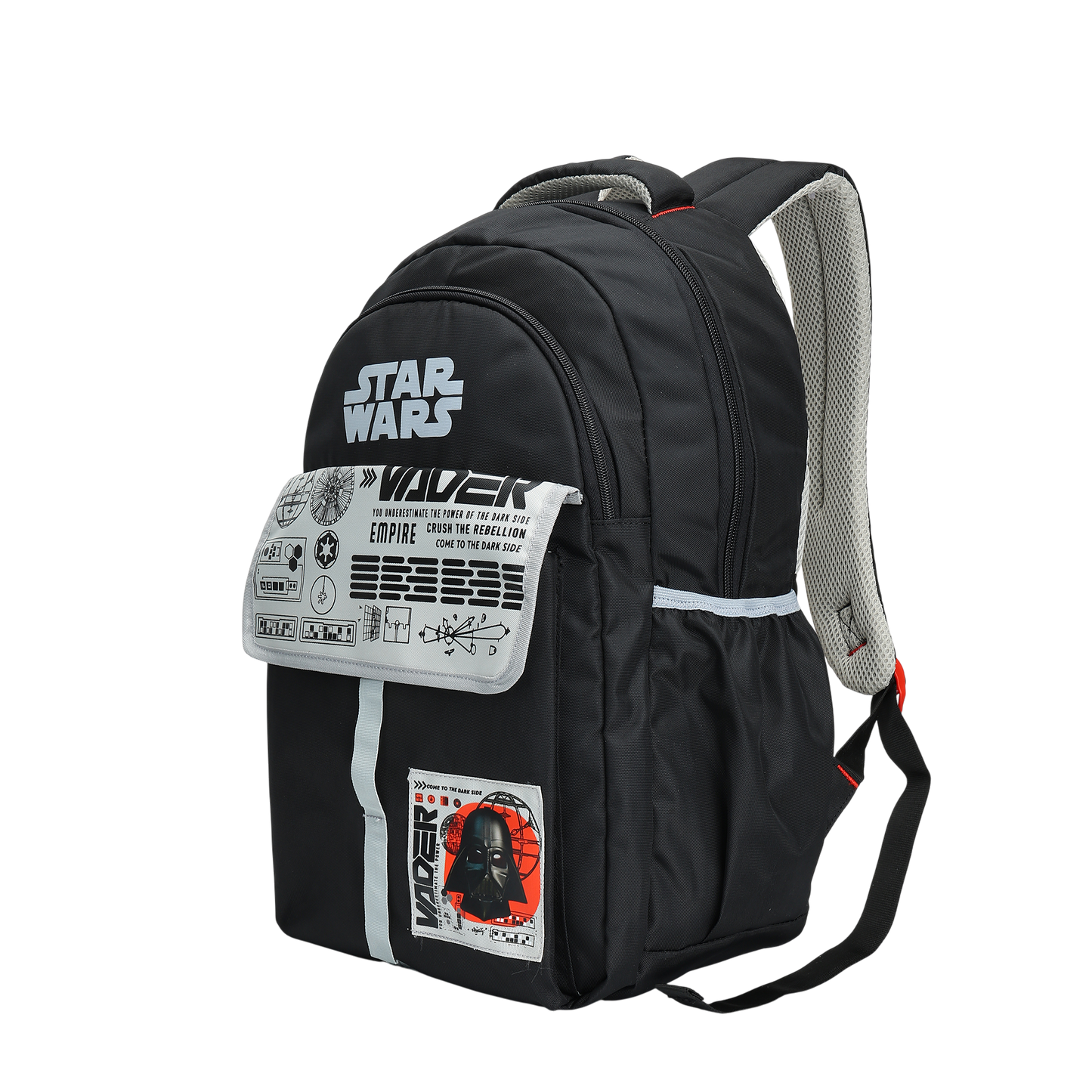 Citizen Star Wars 25L Printed School Backpack for Boys, Multi-Compartment, Tuition, School & Outdoor Use - (Black)