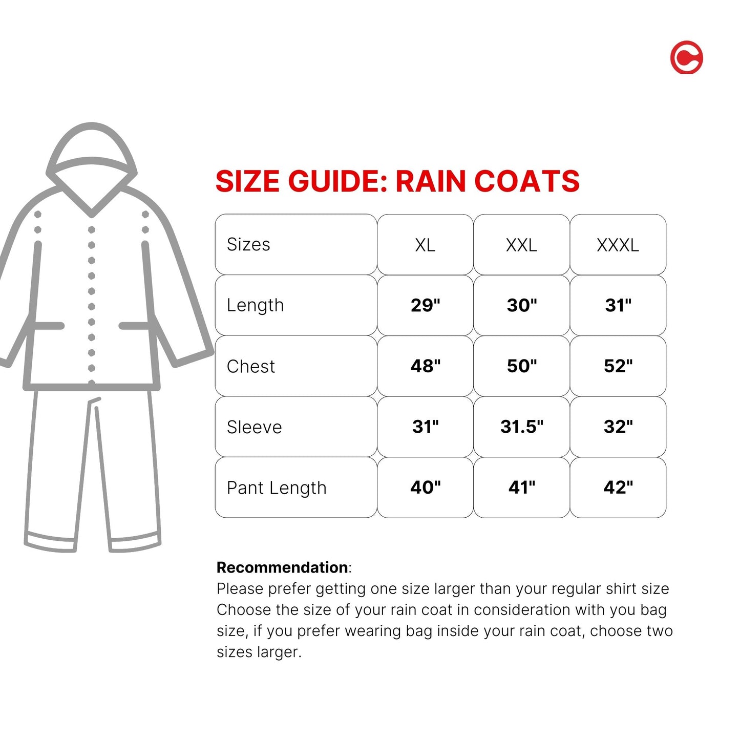 Smoky Gray Reversible Raincoat Suit with Free-leak proof pouch