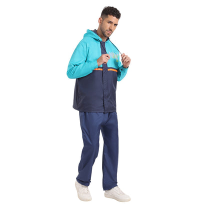 Citizen Hooded Raincoat for Men Women Waterproof for Bike Riders 180T Micro Fabric Lightweight Stylish Sealed Hood, Large Pockets, Heavy-Duty Zippers Rainwear