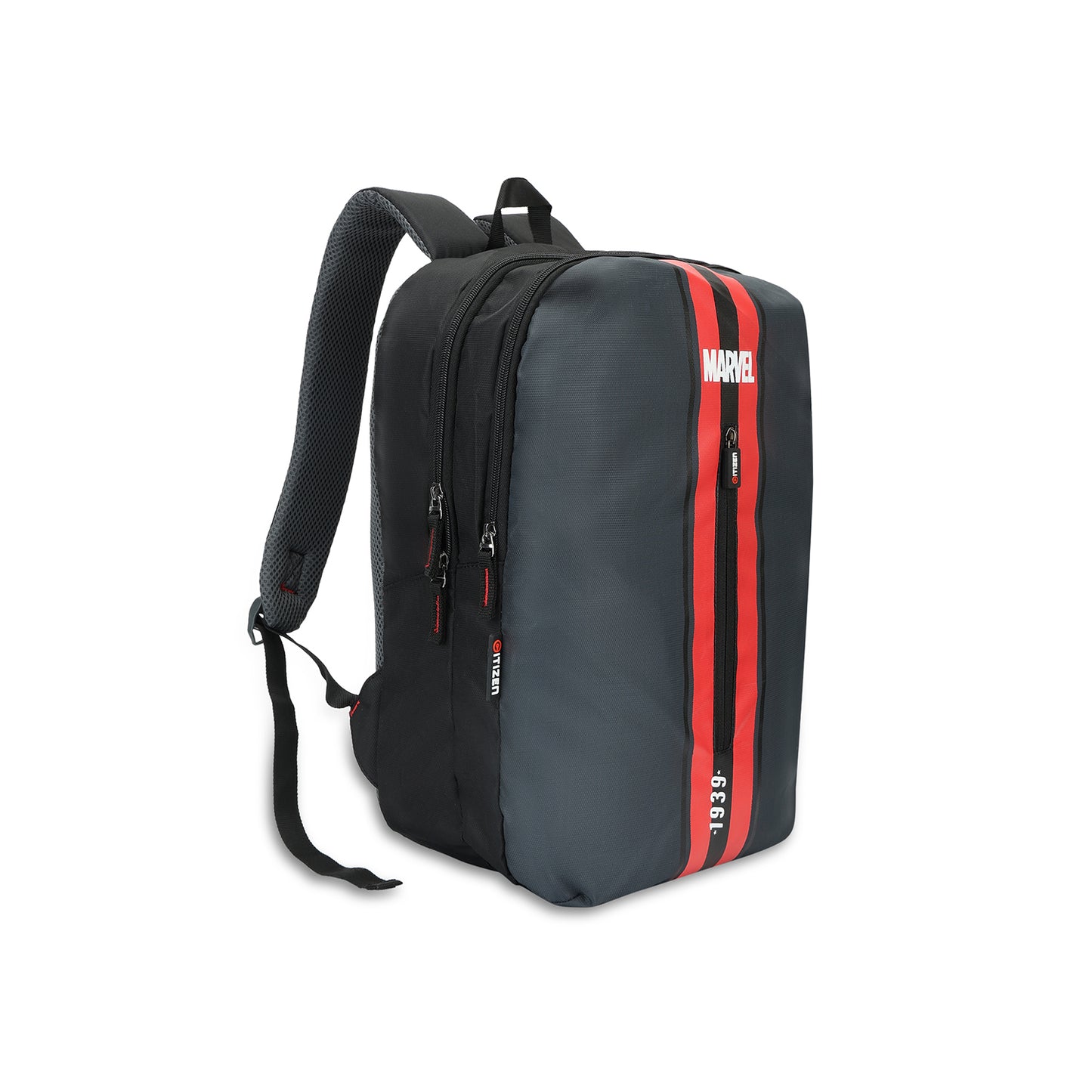 Citizen Marvel 22L Day for Men & Women, Water-Resistant Travel Daypack with Dual Compartments,Front Utility Pocket & Padded Shoulder Straps -(Grey, Red )