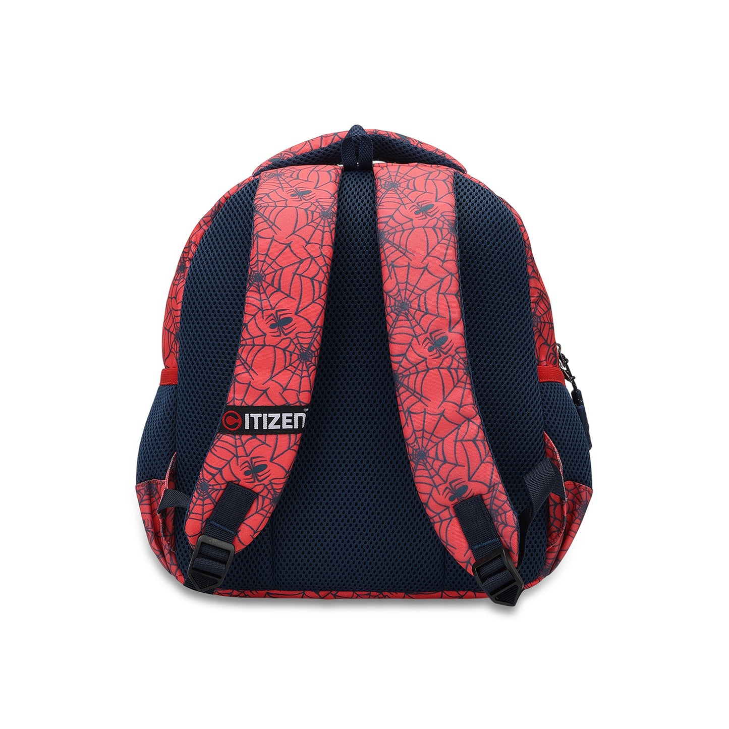 Citizen Spiderman 9L Kids School Backpack for Boys , Adjustable Shoulder Straps , Front Zipper Pocket - (Red)