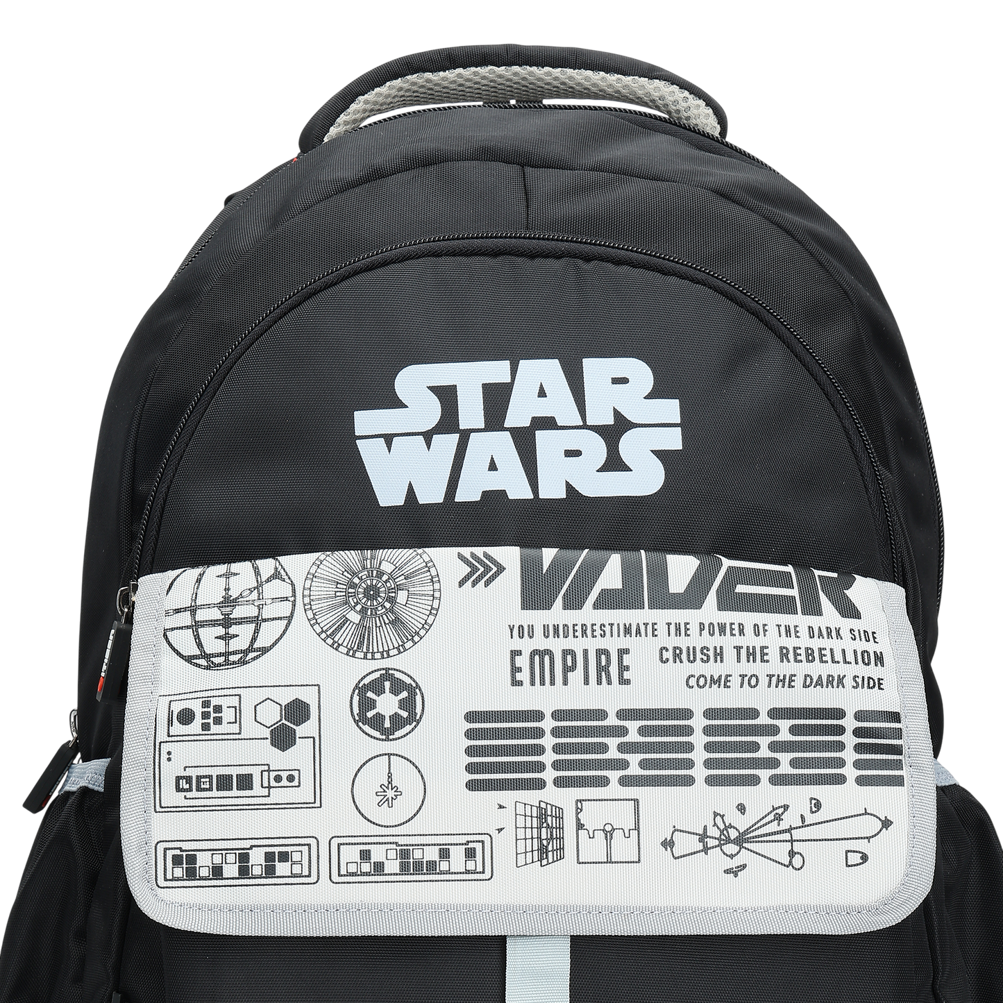 Citizen Star Wars 25L Printed School Backpack for Boys, Multi-Compartment, Tuition, School & Outdoor Use - (Black)