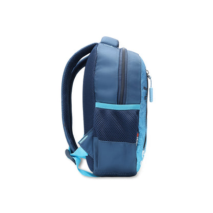 Citizen Stitch 9L Kids School Backpack – Adjustable Straps & Front Pocket (Blue)