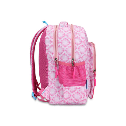 Citizen  Frozen Anna Elsa 18L Kids Backpack for Girls, Double Compartment, With Padded Shoulder Straps - (Pink)