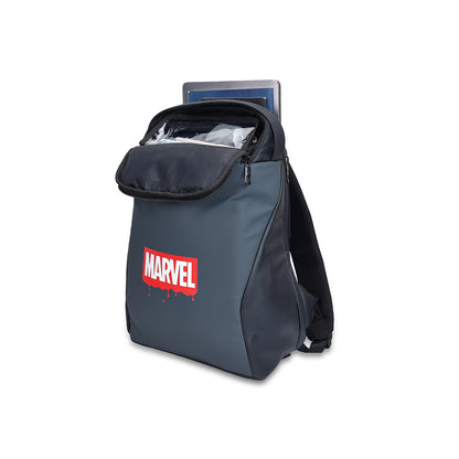 Citizen Marvel Printed 20L Backpack for School & College,Main Compartment , Padded Shoulder Straps - (Grey, Black)