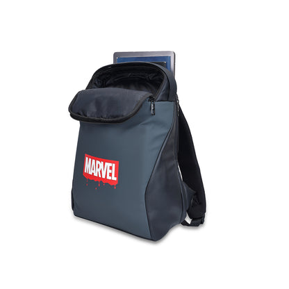 Citizen Marvel Printed 20L Backpack for School & College,Main Compartment , Padded Shoulder Straps - (Grey, Black)