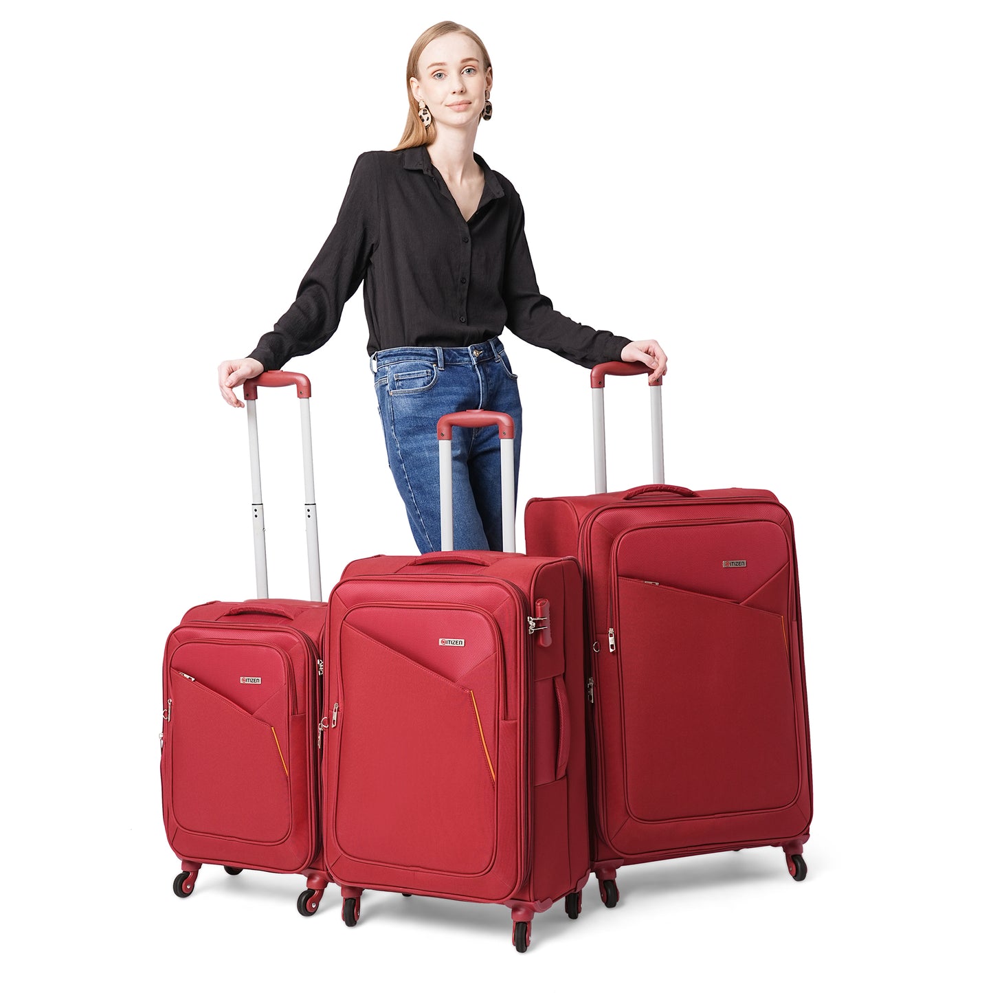 Meridian Transit 4 Wheel Trolley Suitcase