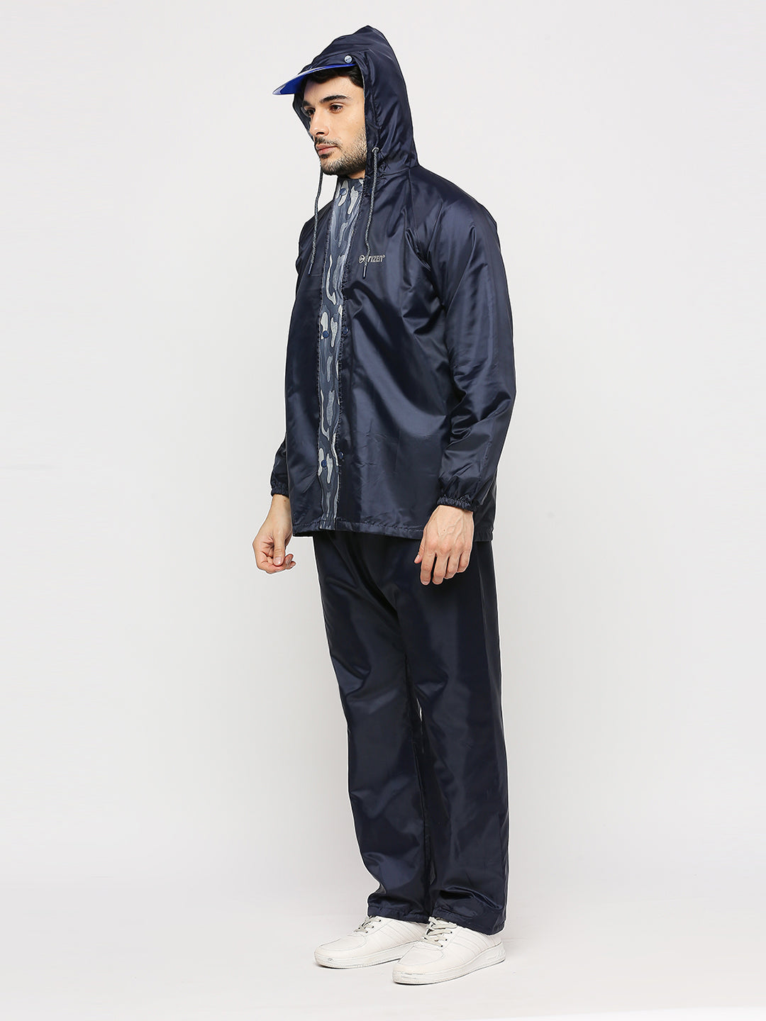 Real-Reversible Raincoat ( With Stylish Military Printed PVC ) – Citizen