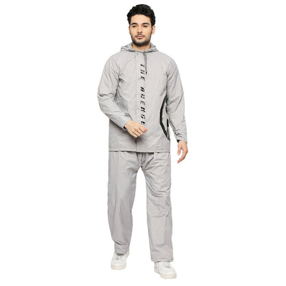 Citizen Smoky Gray Reversible Raincoat Suit – Waterproof Men’s Rainwear with Leak‑Proof Pouch