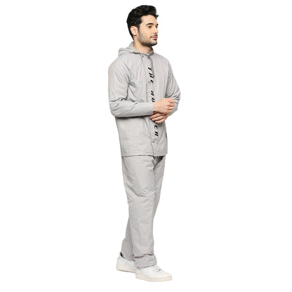 Citizen Smoky Gray Reversible Raincoat Suit – Waterproof Men’s Rainwear with Leak‑Proof Pouch