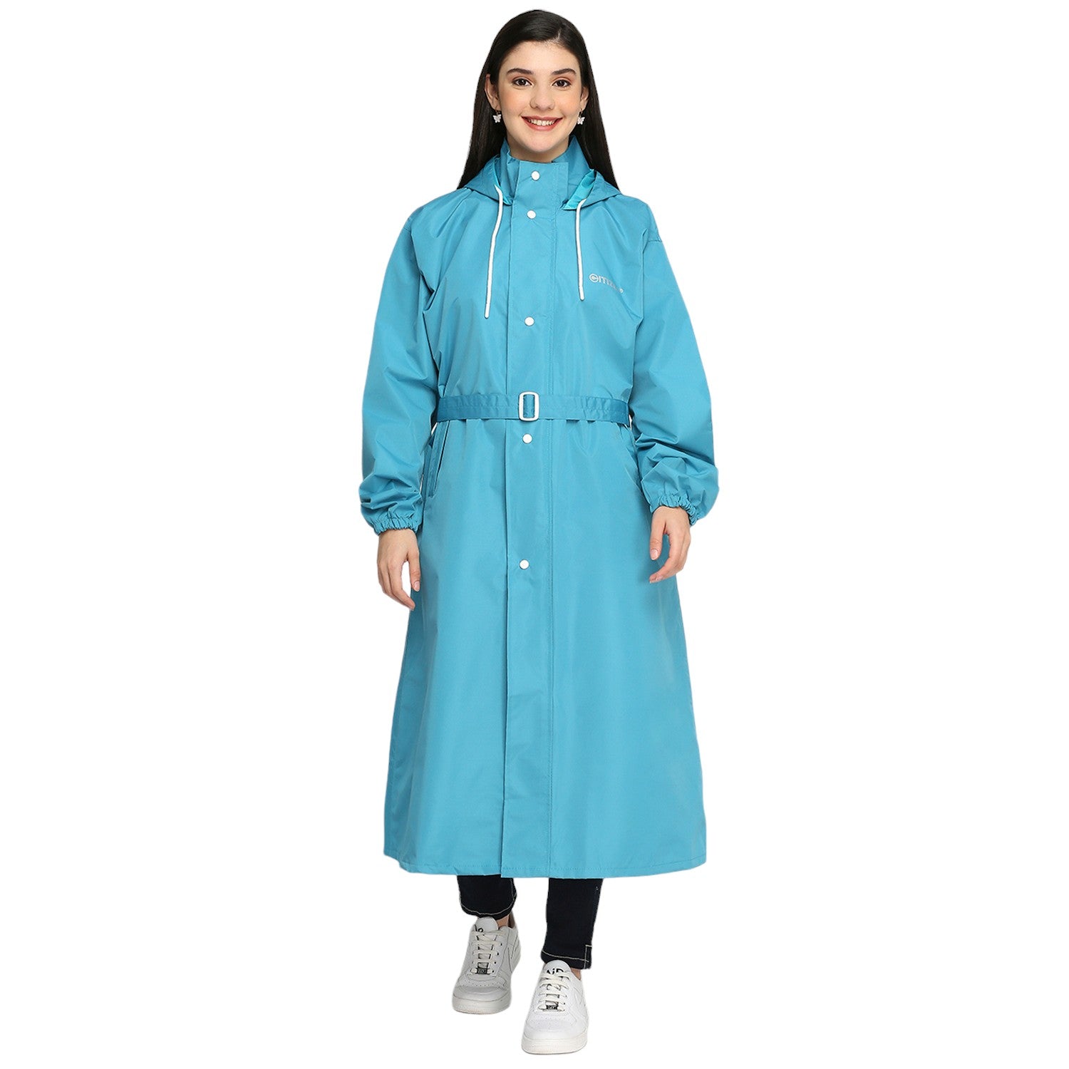 Solid Tapping Raincoat for Women with Adjustable Strap – Citizen