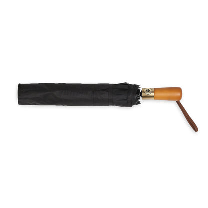 Exclusive 3 Fold Automatic Umbrella with Wooden Handle