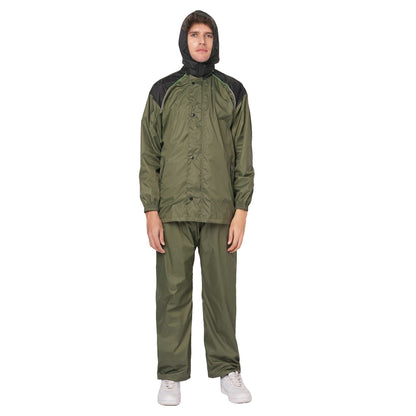 Citizen Hooded Raincoat for Men Women Waterproof for Bike Riders Hd Butter Fabric Lightweight Stylish Sealed Hood, Large Pockets, Heavy-Duty Zippers Rainwear