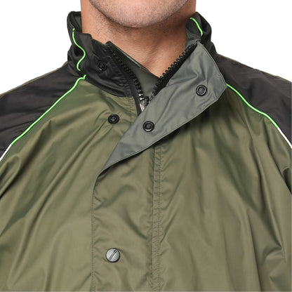 Citizen Hooded Raincoat for Men Women Waterproof for Bike Riders Hd Butter Fabric Lightweight Stylish Sealed Hood, Large Pockets, Heavy-Duty Zippers Rainwear