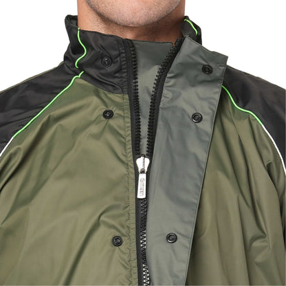 Citizen Hooded Raincoat for Men Women Waterproof for Bike Riders Hd Butter Fabric Lightweight Stylish Sealed Hood, Large Pockets, Heavy-Duty Zippers Rainwear